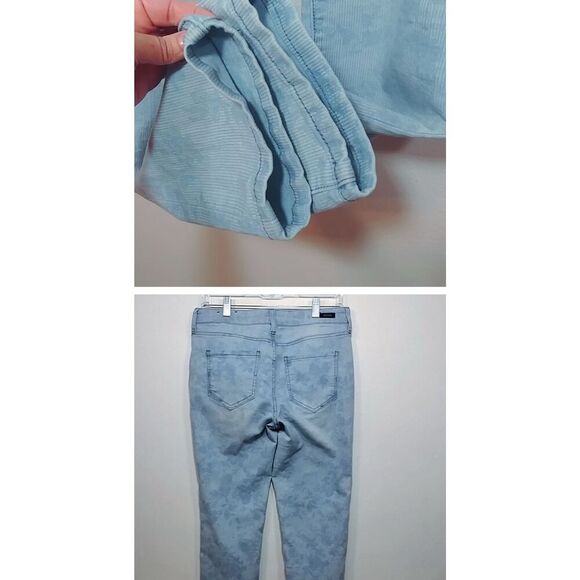 Liverpool Cami Crop Floral Striped Skinny Size 8/27” inseam - Picture 3 of 4